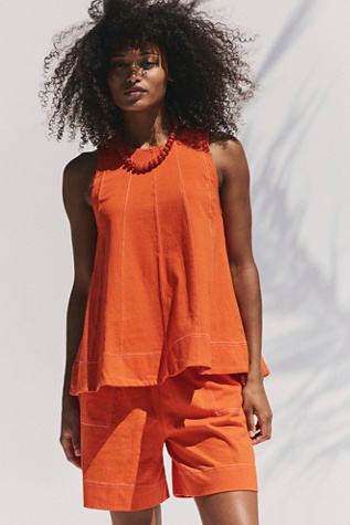 Strada Co-Ord Set by free-est at Free People in Tangerine Tango, Size: XS
