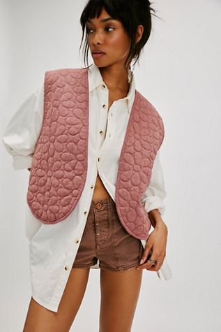 Bali Folk Daisy Vest Jacket at Free People in Marsala, Size: Medium