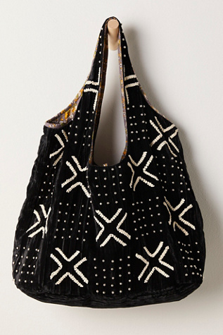 Vienna Velvet Bag by FP Collection at Free People in Black