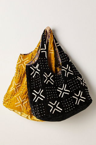 Vienna Velvet Bag by FP Collection at Free People in Yellow