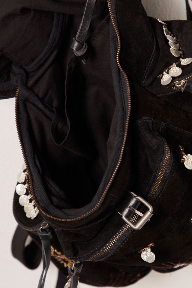 Free People Black Suede Backpack Versaille Backpack | Free People main image 3