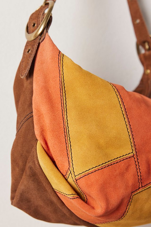 Montage Suede Shoulder Bag #3