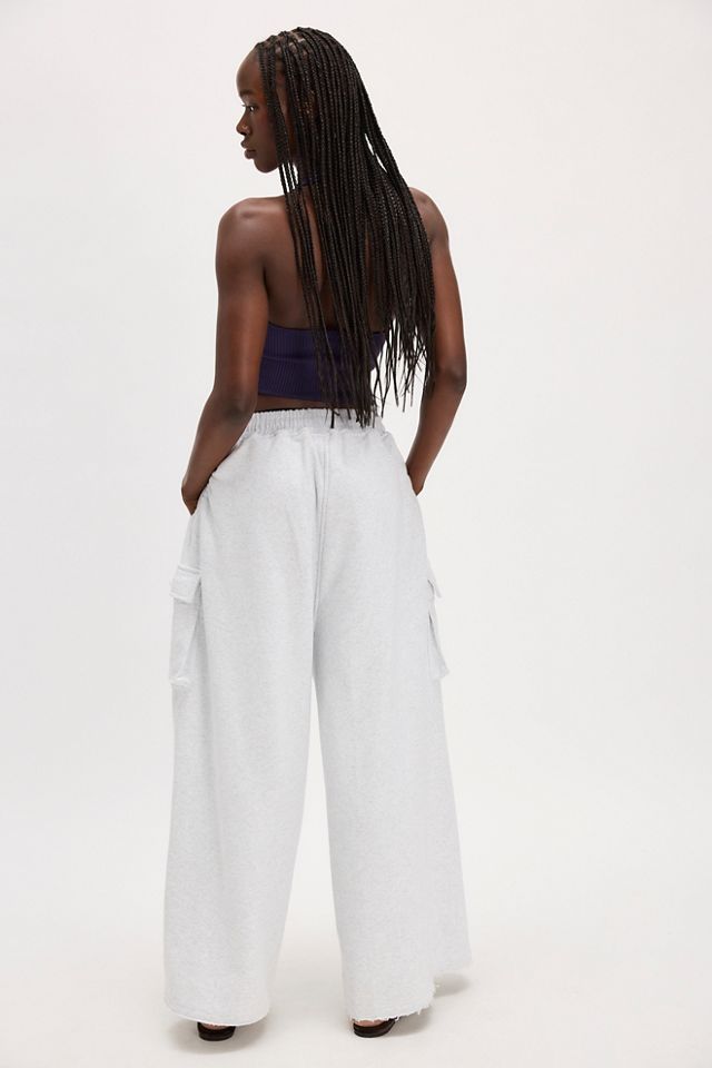 Asparagus Wide-Leg Pocket Pants #1