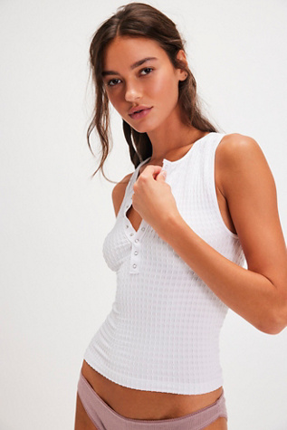 Molly Seamless Tank Top by Intimately at Free People in White, Size: M/L