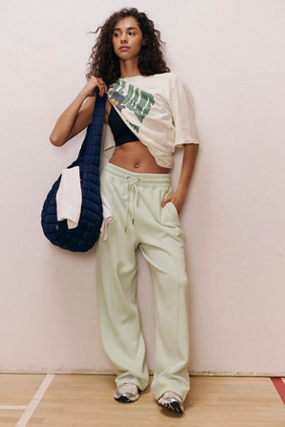 Sprint To The Finish Straight Leg Pants by FP Movement at Free People in Green, Size: L