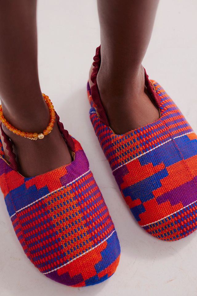 Maakye Handwoven Mules #1