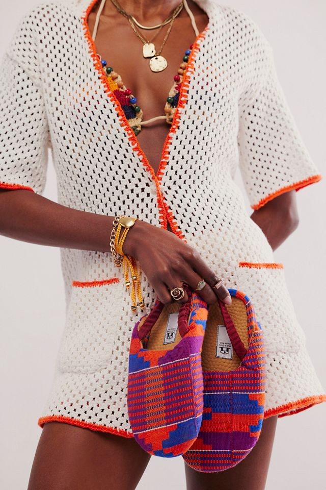 Maakye Handwoven Mules #2