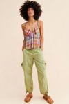 Plaid V-Neck Cami