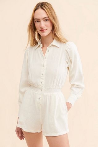 WeWoreWhat Button-Up Romper