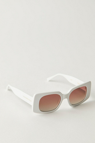 Eleventh Hour Maryssa Polarized Sunglasses at Free People in White