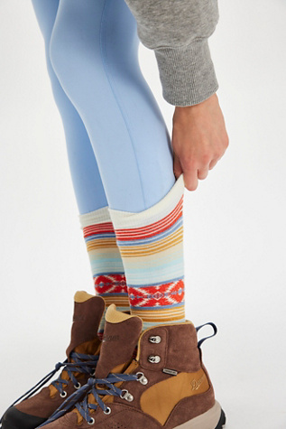 Pendleton Beacon Serape Socks At Free People In Coral