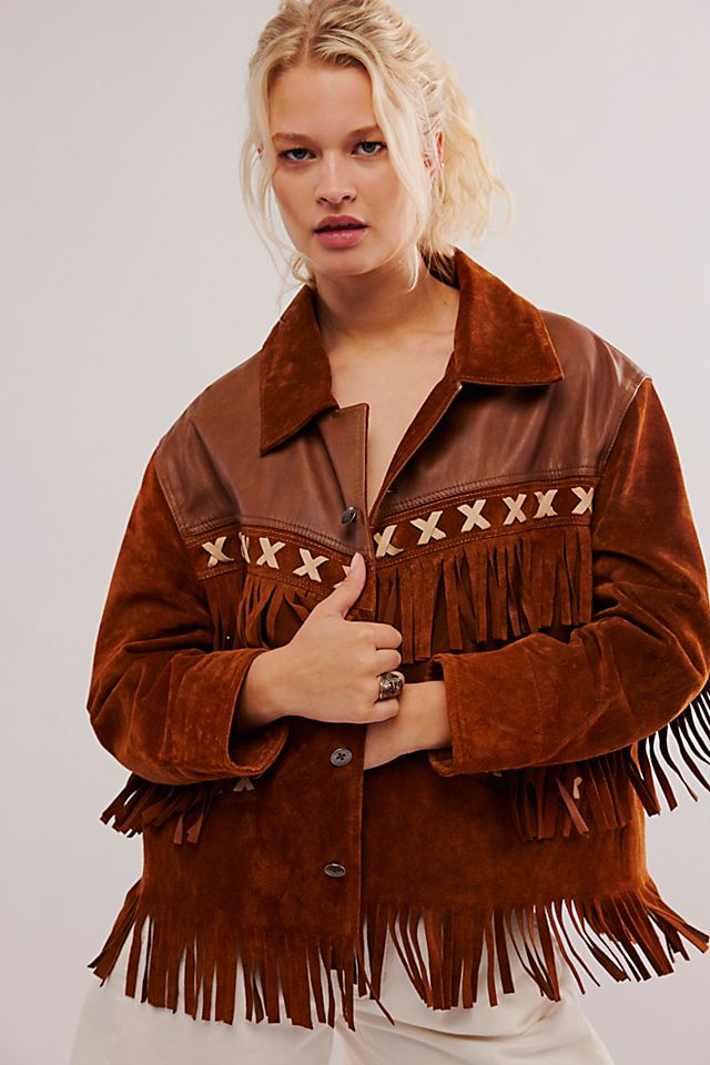 Western Fringe Jacket | Free People Western Fringe Jacket | Free People