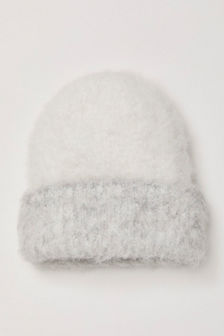 Forever Fuzzy Beanie at Free People in Icing