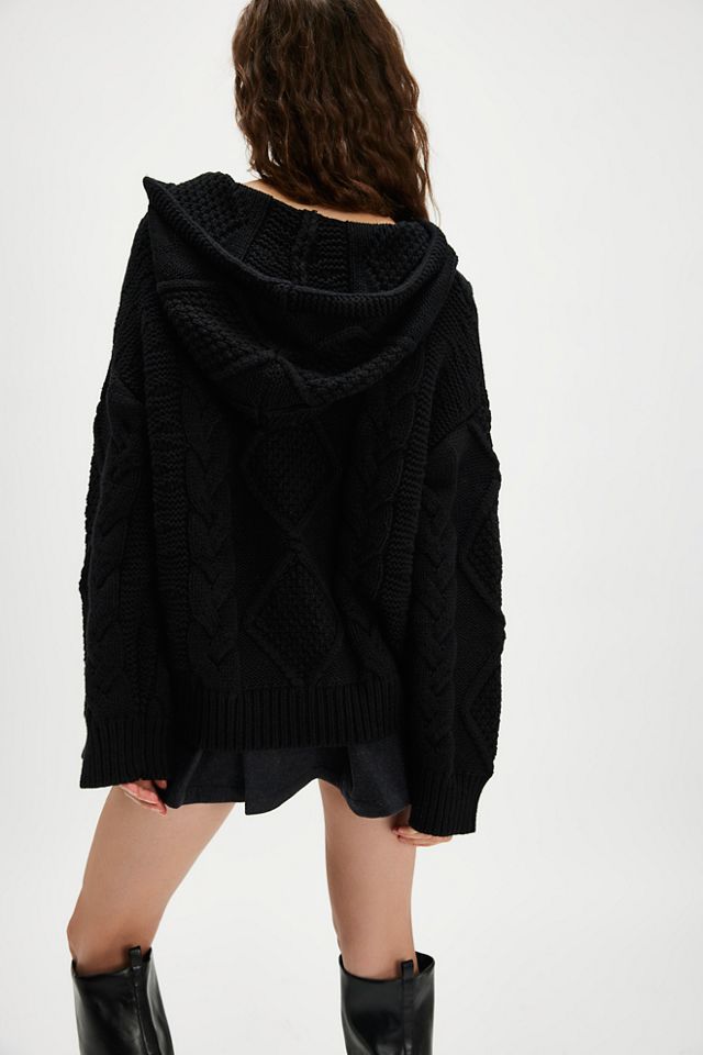 Found Cable Knit Hoodie #1