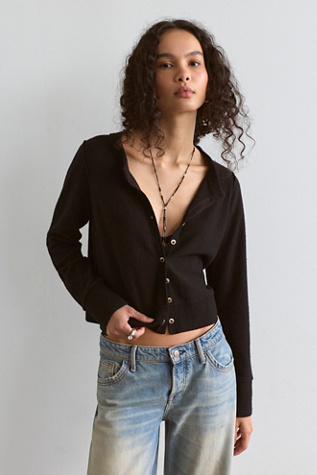 Nocturnal Solid Cashmere Cardi