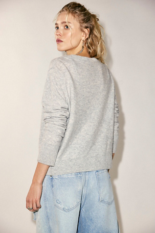 Женские кардиганы Free People Nocturnal Solid Cashmere Cardi, цвет: Минеральный серый — фото 2