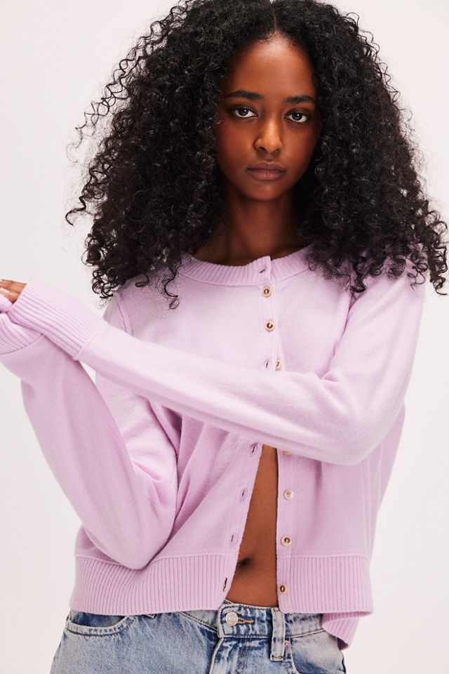 Nocturnal Solid Cashmere Cardi