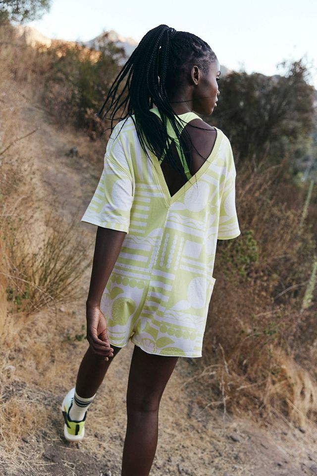 Hot Shot Printed Tee Romper #1