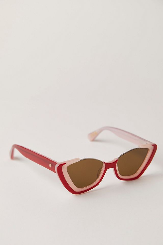 Lele Sadoughi Cat Eye Sunglasses Pink Orange Acetate New Lele Sadoughi Sunglasses Leopard Downtown Cat - Eye NWT  main image 4