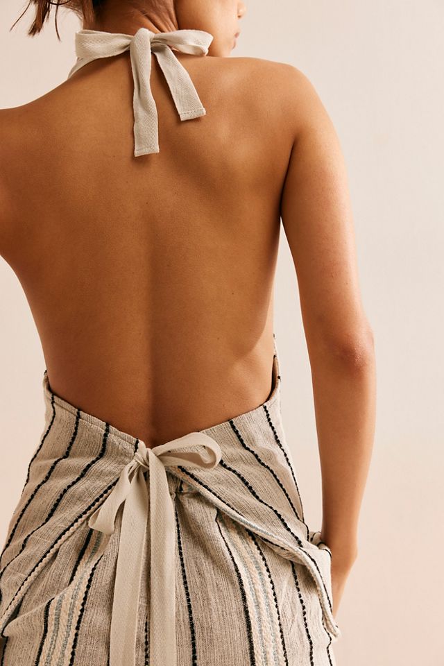 Take Me To Paris Low-Back Striped Set #4