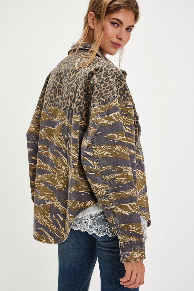 OneTeaspoon Animal Camo Daria Shirt #1