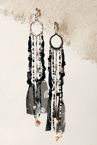 Big Energy Dangle Earrings at Free People in Forest Green