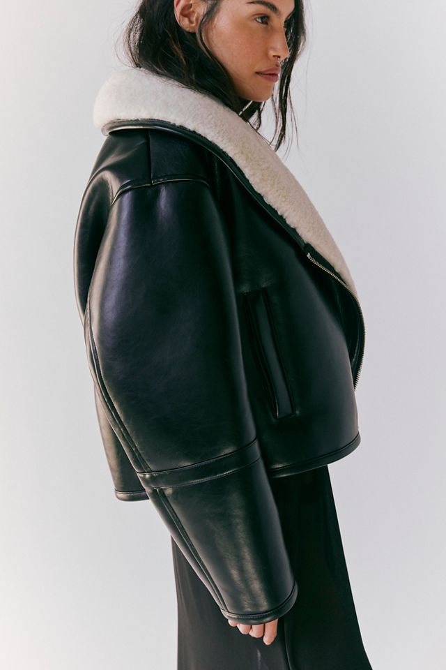 Stand Studio Lenora Shearling Jacket #3