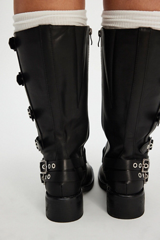 Oshea Wide Calf Moto Boots