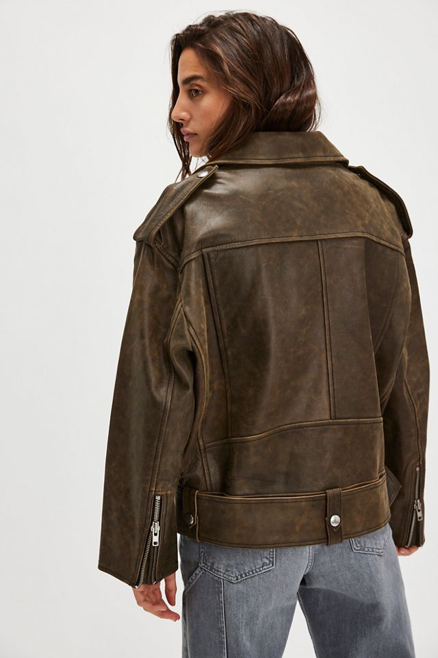 Stand Studio Irene Washed Leather Jacket #1