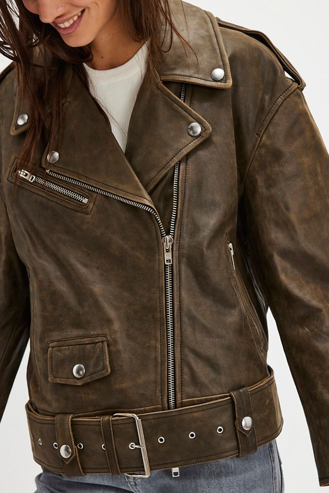 Stand Studio Irene Washed Leather Jacket #3