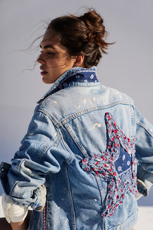 ジャケット・アウター Trick3star Tricia Fix Denim Star Jacket | Free People