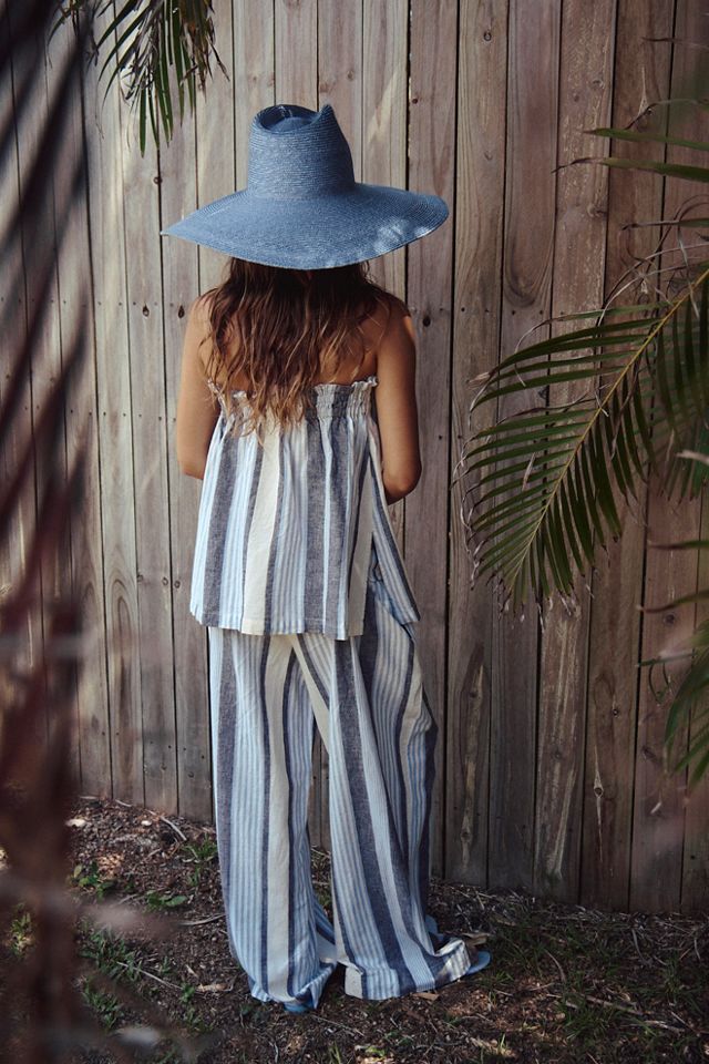 Corfu Striped Cotton-Linen Set #1