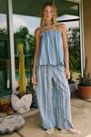 Corfu Striped Cotton-Linen Set