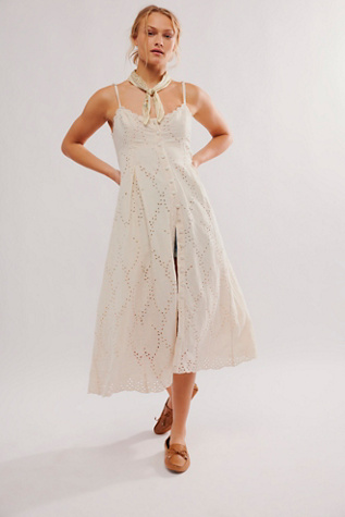 Getaway Midi Dress at Free People in Tea, Size: Large