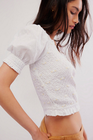 Cecelia Top at Free People in Ivory, Size: XS