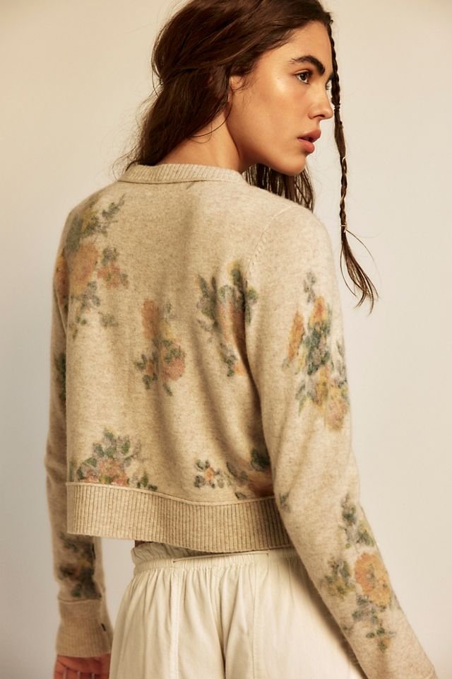 Nocturnal Patterned Cashmere Cardi