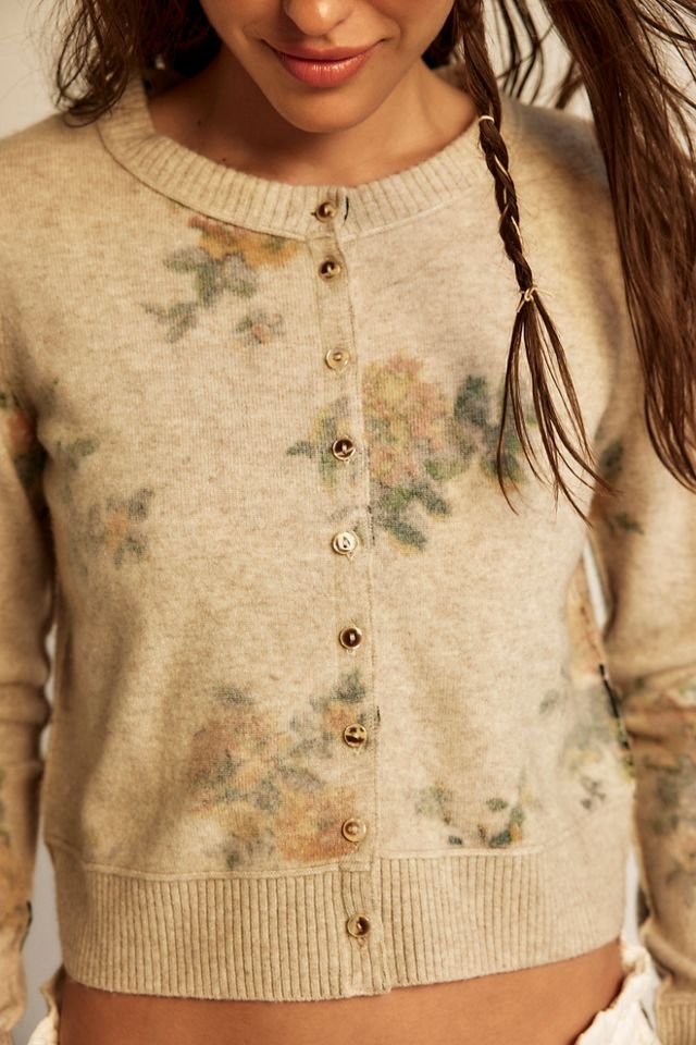 Nocturnal Patterned Cashmere Cardi #3