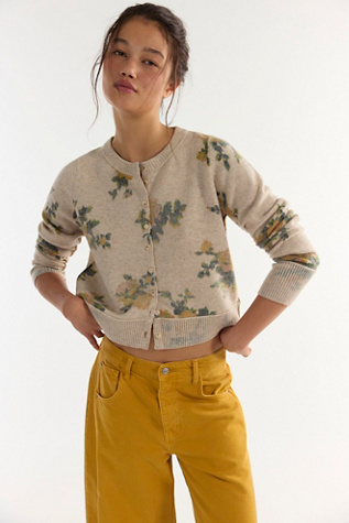 Nocturnal Patterned Cashmere Cardi