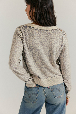 Nocturnal Patterned Cashmere Cardi - thumbnail 6