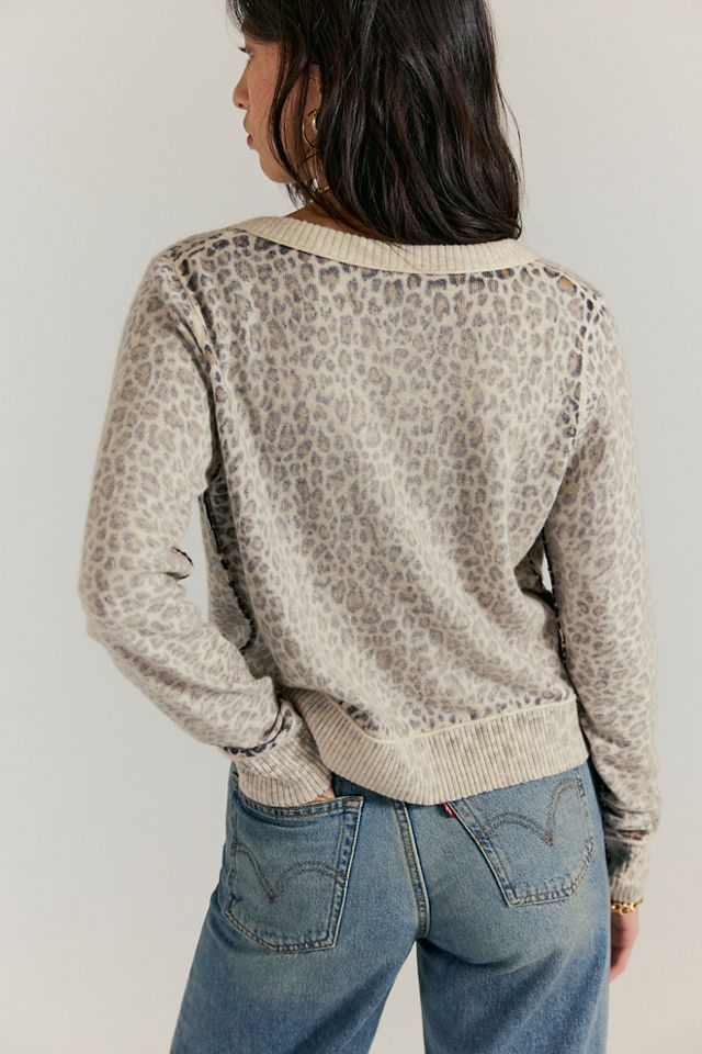 Cardigan en cachemire à motifs nocturne #1