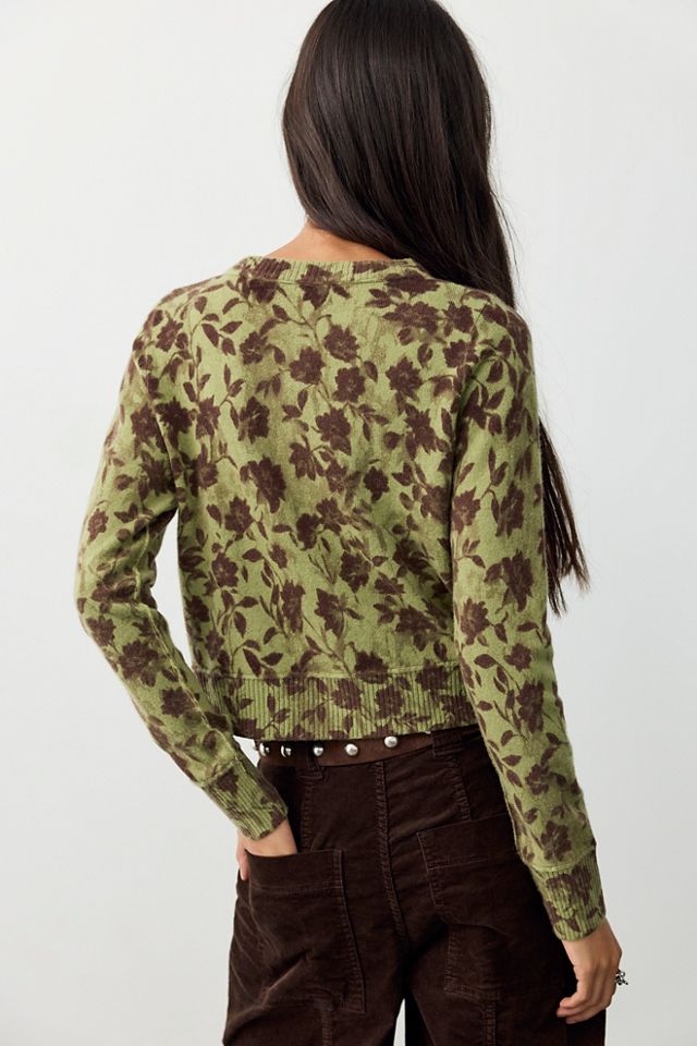 Nocturnal Patterned Cashmere Cardi #1