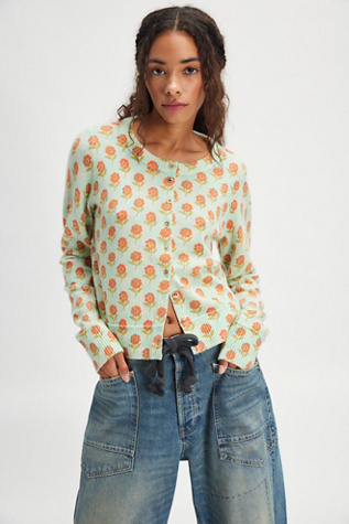Nocturnal Patterned Cashmere Cardi product page