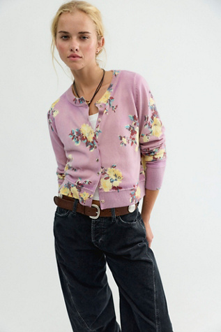 Nocturnal Patterned Cashmere Cardi
