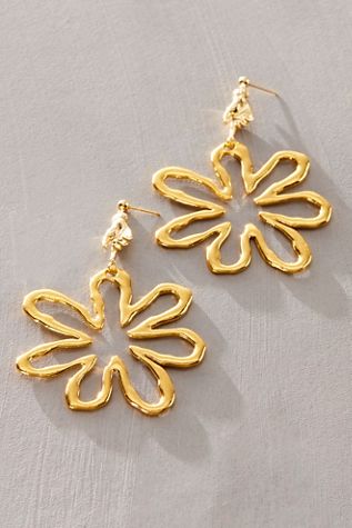 Boucles d'oreilles florales surdimensionnées Happily Made