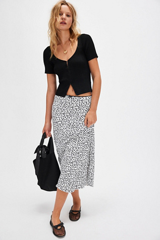 Remi Skirt at Free People in Black/White, Size: Small