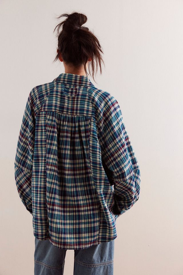 Chemise à carreaux We The Free Indigo Skies #1