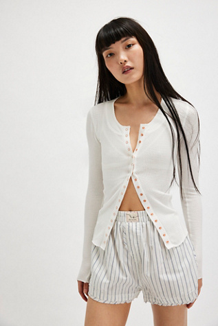 Going Places Cardi by Intimately at Free People in Ivory, Size: Medium