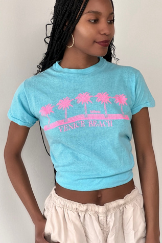 Vintage 1980's Venice Beach Souvenir T-Shirt Selected By Afterlife Boutique