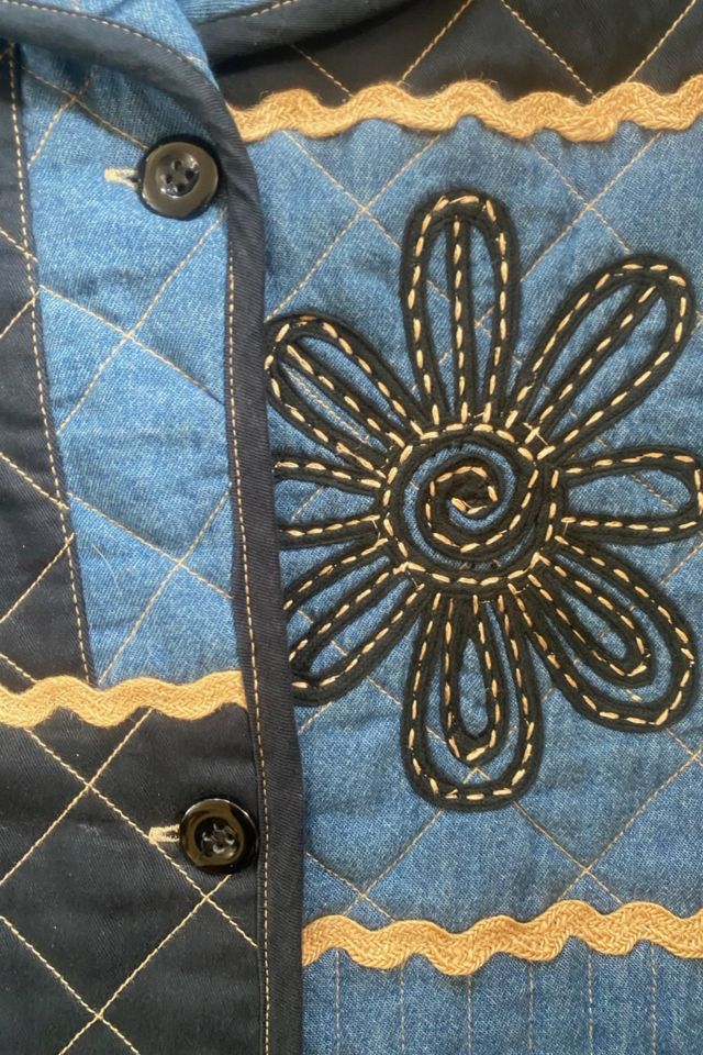1990s Patchwork Quilted Denim Jacket Selected By Ritual Vintage #2