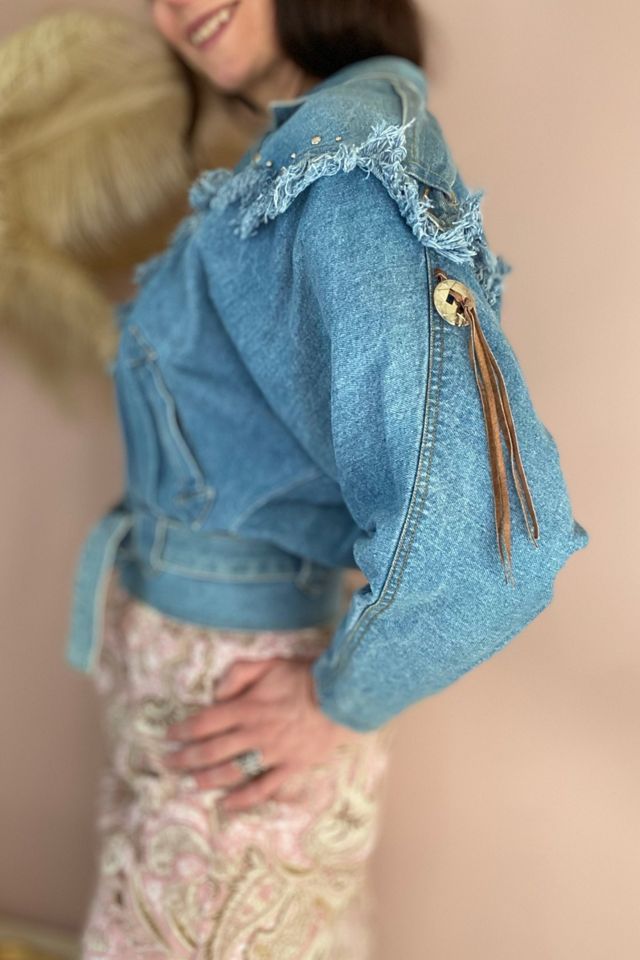 1980s Dolman Western Stud Denim Jacket Selected By Ritual Vintage #2